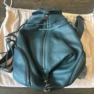 Rebecca Minkoff Julian Leather Backpack Bottle Green LIKE NEW Rebecca Minkoff Julian backpack. Hunter . My newest bag. I  main image 4
